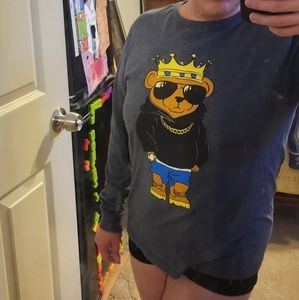 Cute long sleeve cool bear shirt